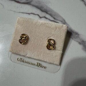 Dior Gold Plated Clip On Earrings